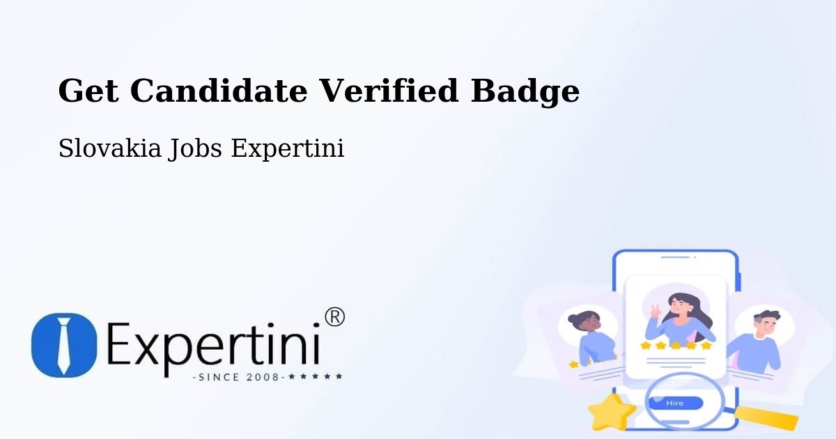 Candidate Verified Badge Program – Myjava - Slovakia Jobs Expertini