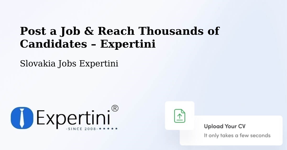 Post a Job in Myjava – Hire the Right Talent - Myjava, Slovakia Jobs Expertini