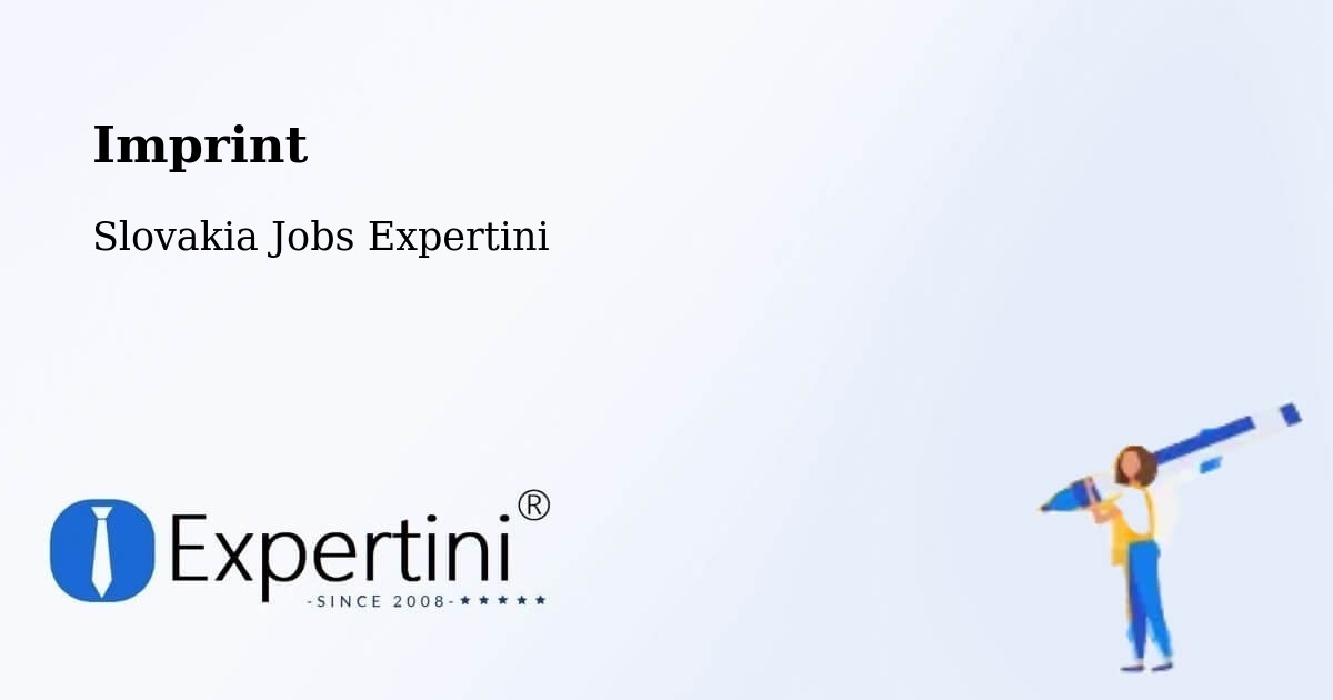 Imprint – Myjava - Slovakia Jobs Expertini