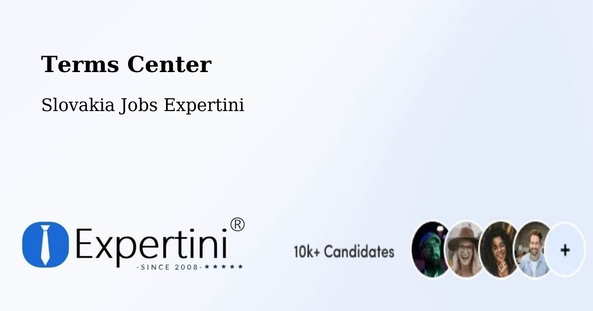 Terms of Service – Myjava - Slovakia Jobs Expertini
